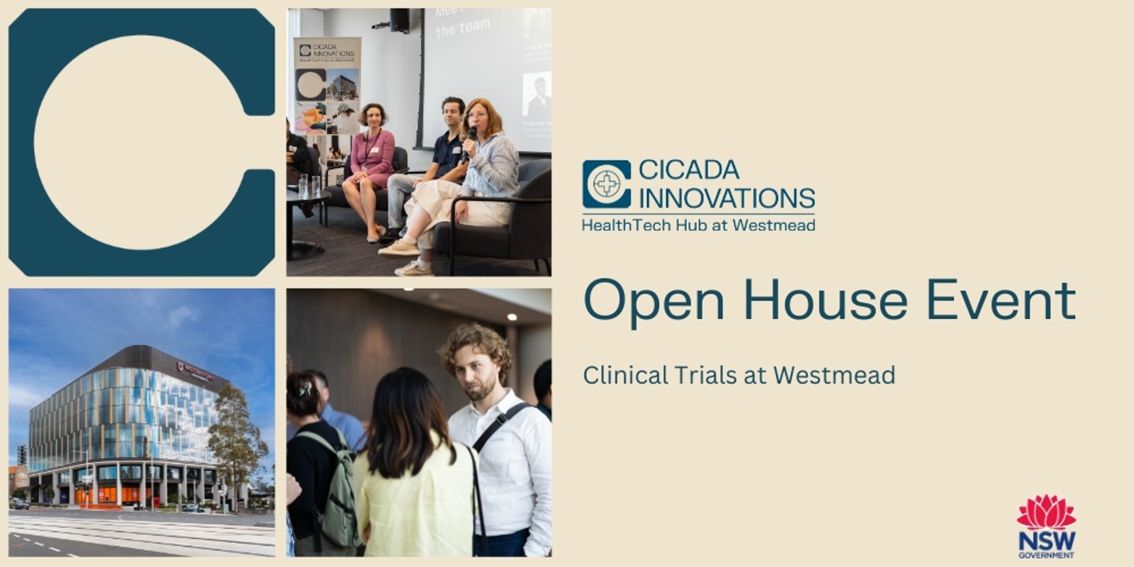 Banner image for Cicada HealthTech Hub Open House | Clinical Trials at Westmead