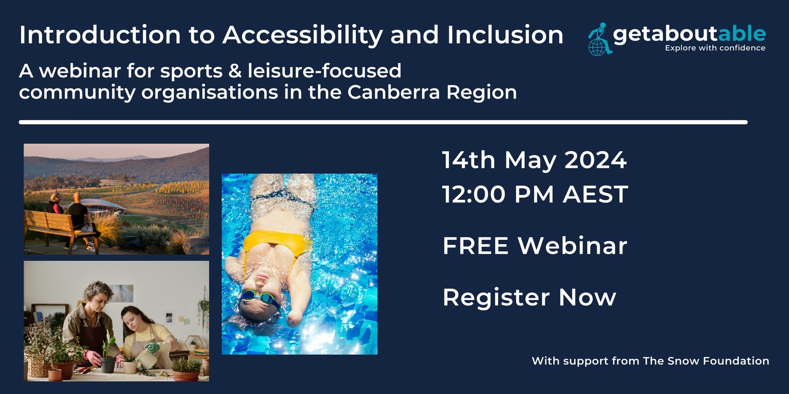 Banner image for Introduction to Accessibility and Inclusion for Leisure & Sports Community Organisation