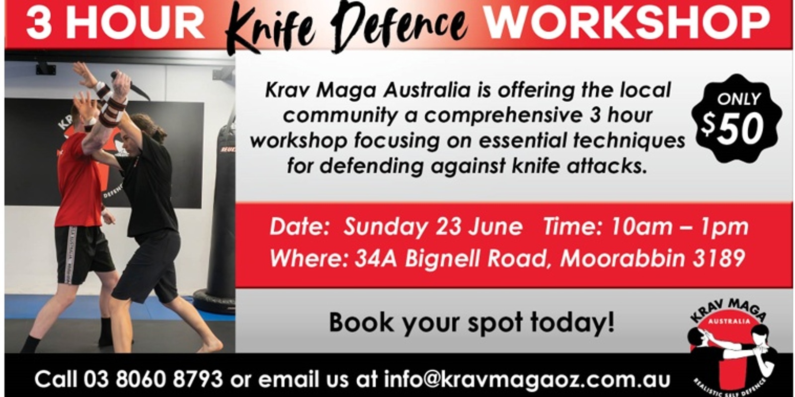Banner image for Knife Defence Workshop