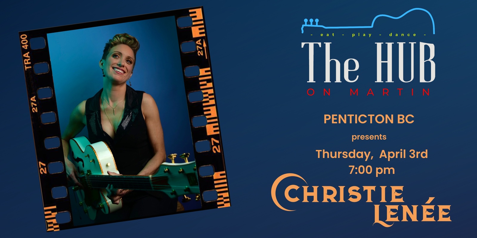 Banner image for An Evening with Christie Lenée at The Hub