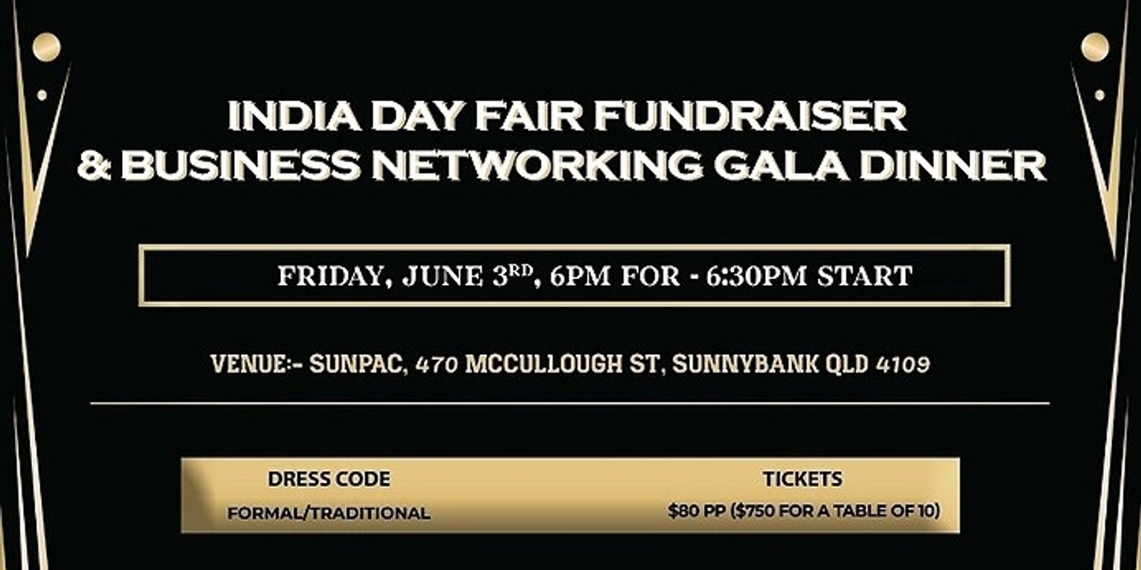 Banner image for GOPIO QLD's India Day Fair Fundraising Gala Dinner & Networking Night