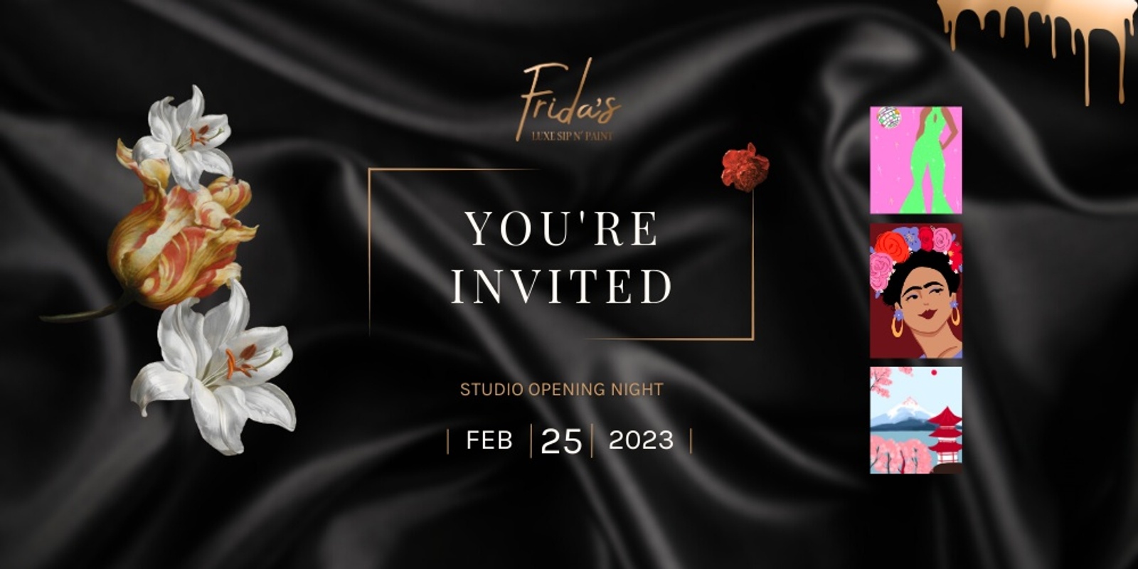 Banner image for GRAND LAUNCH: Frida's Luxe Sip n' Paint Adelaide