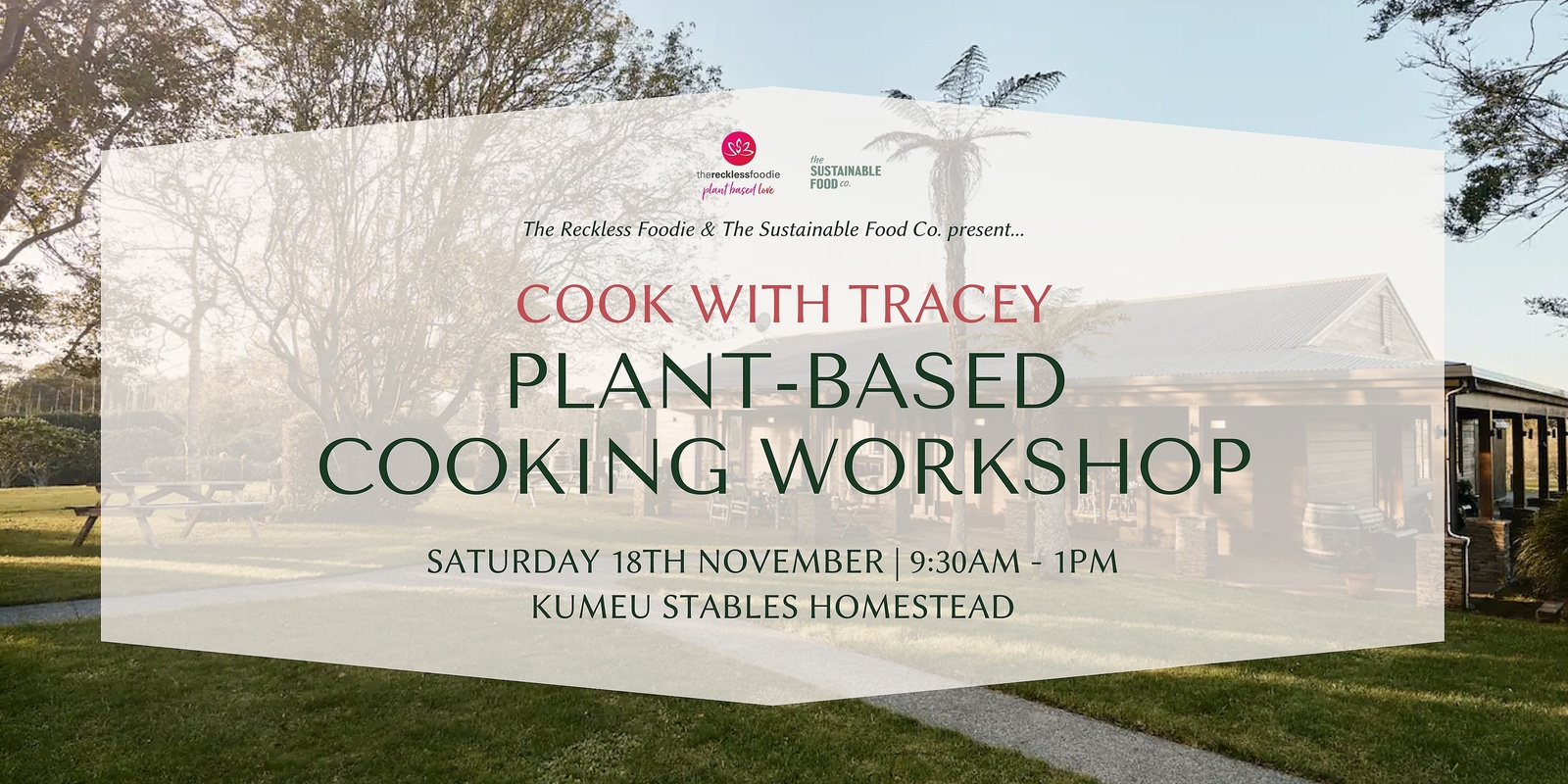 Banner image for Plant-Based Cooking Workshop | Kumeū Stables Homestead