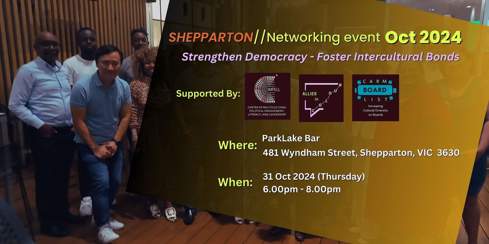 Banner image for Shepparton, VIC - Allies in Colour Multicultural Networking Event 2024