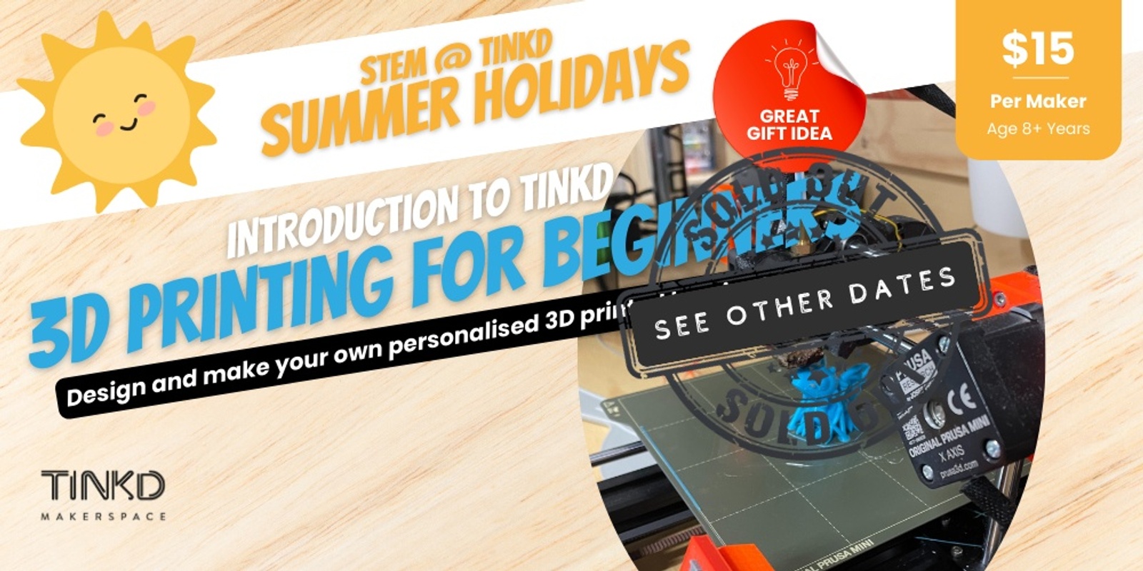 Banner image for Summer STEM @ Tinkd: 3D Printing (2)