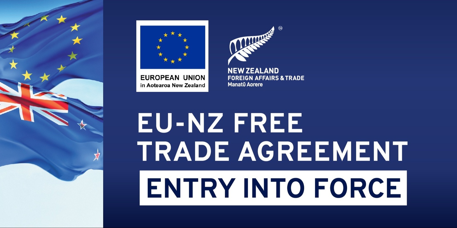Banner image for Celebrate the EU-NZ Free Trade Agreement Entry into Force