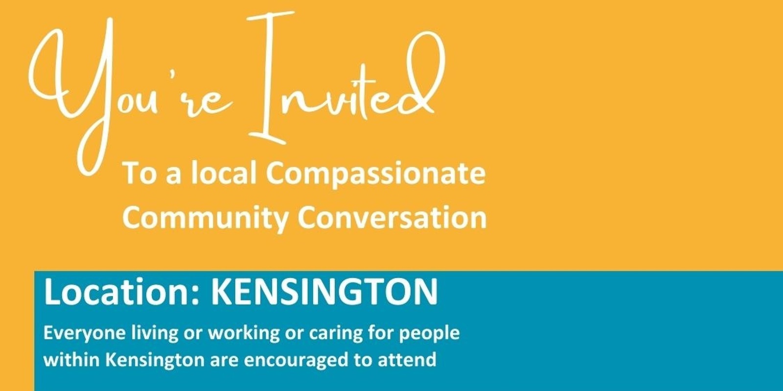 Banner image for Compassionate Kensington Community Conversation