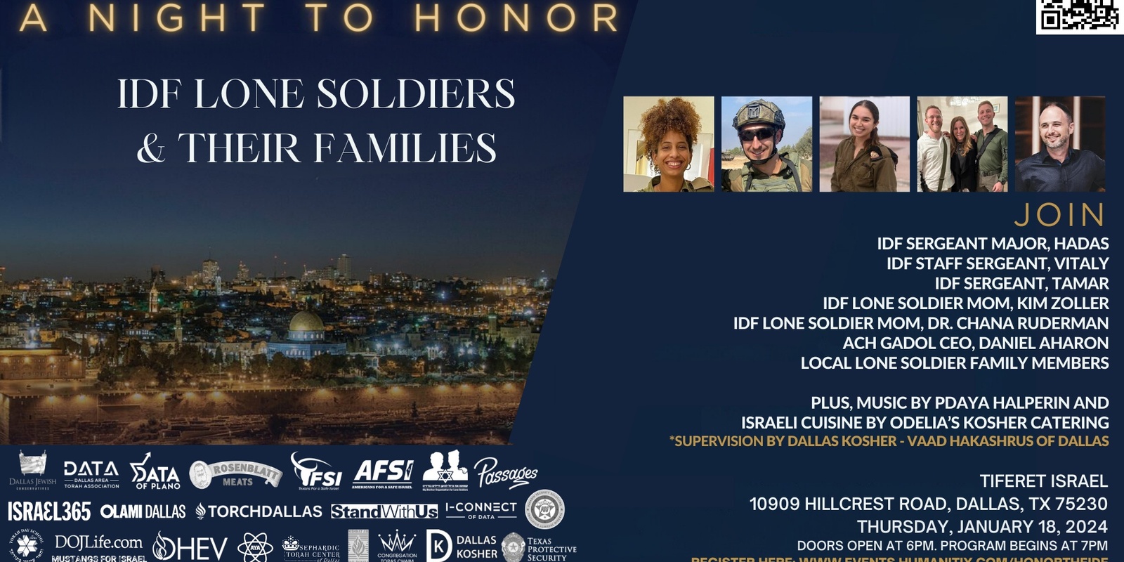Banner image for A Night to Honor IDF Lone Soldiers & Their Families