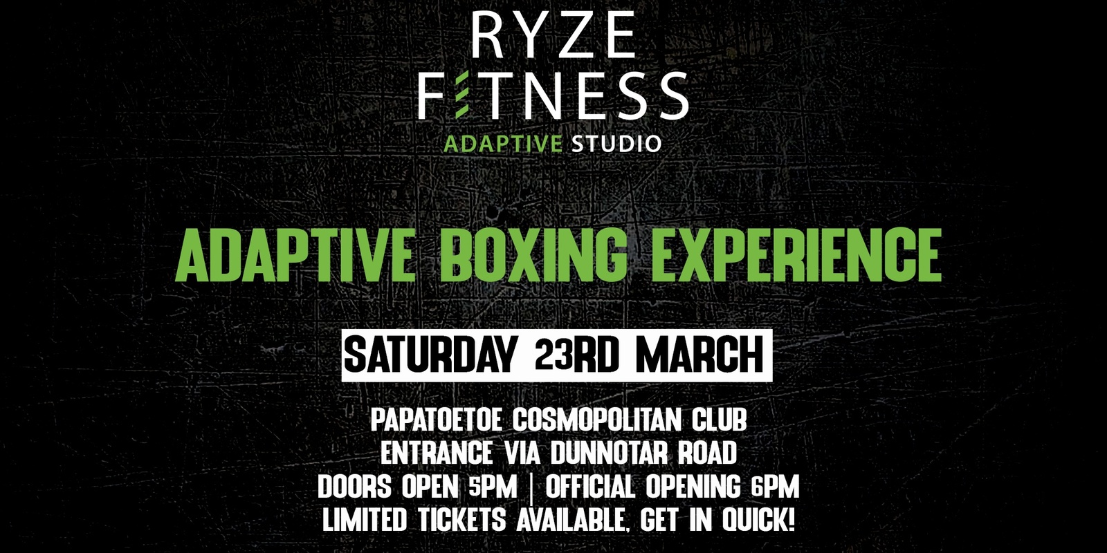Banner image for Ryze Fitness Adaptive Boxing Experience