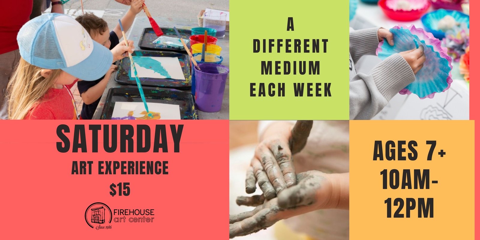 Banner image for Saturday Art Experience for kids- ages 7+