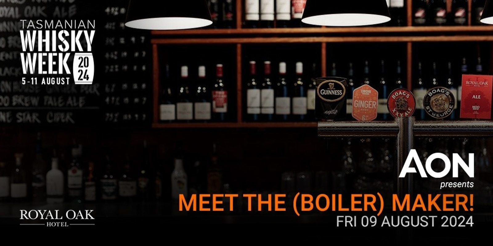 Banner image for Tas Whisky Week - AON Presents Meet the (Boiler) Maker! (The Oak)