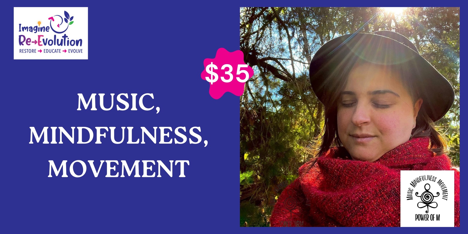 Banner image for Music, Mindfulness & Movement with The Power of M