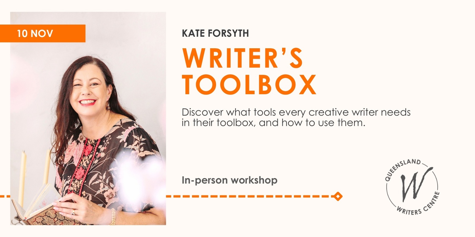 Banner image for Writer's Toolbox with Kate Forsyth