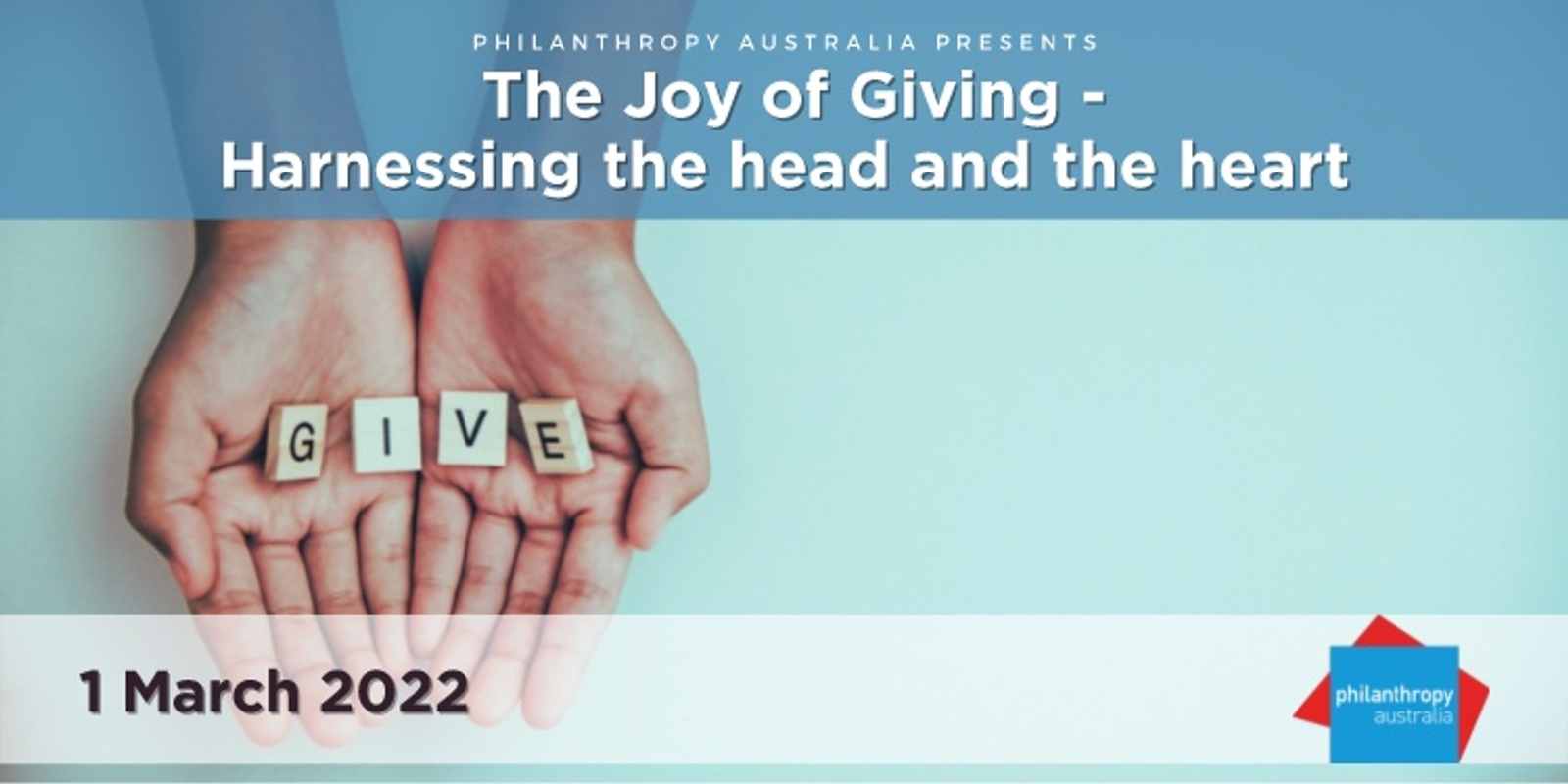 Banner image for The Joy of Giving - harnessing the head and the heart