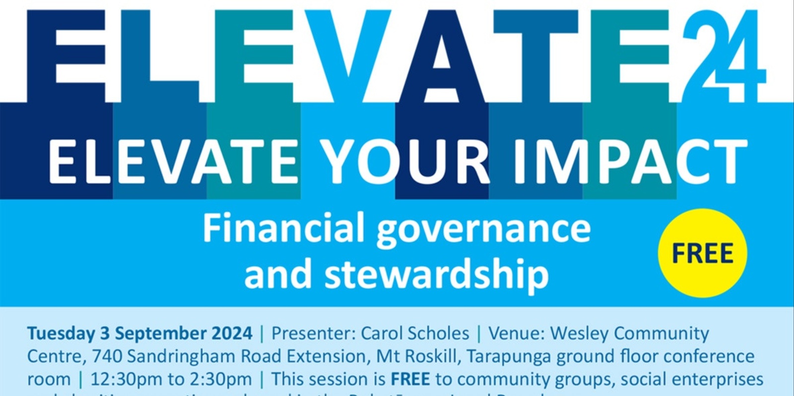 Banner image for FINANCIAL GOVERNANCE AND STEWARDSHIP (FREE and open to NFP groups working in the Puketāpapa Local Board area)