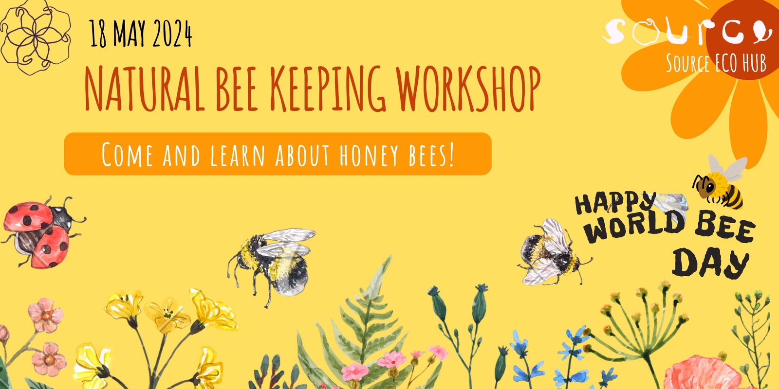 Banner image for Natural Bee Keeping Workshop at Source Eco Hub