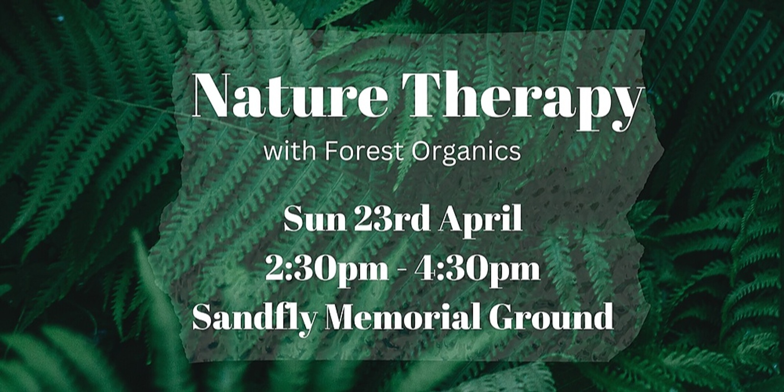 Nature Therapy April