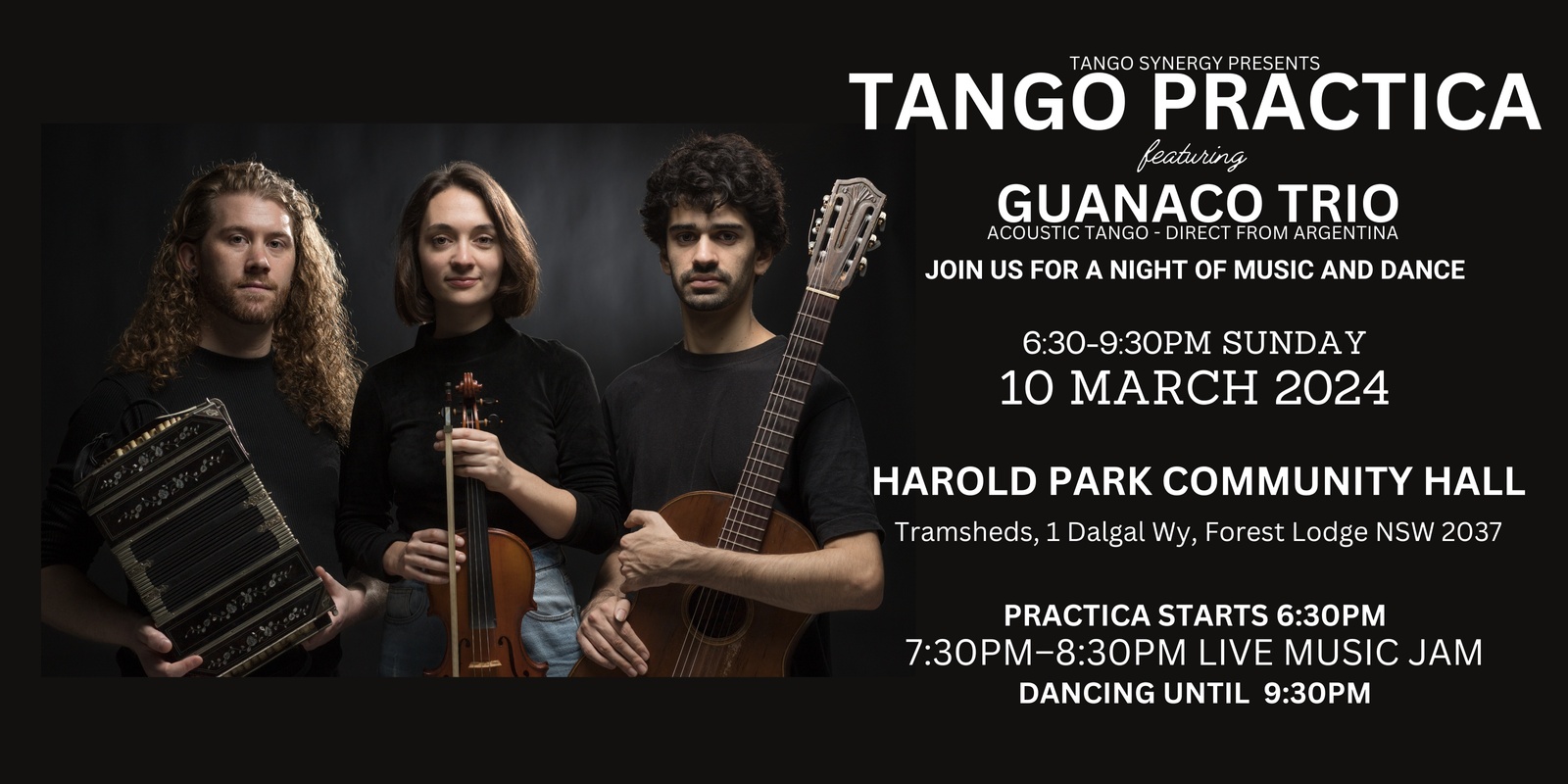 Banner image for Tango Practica with guests Guanaco Trio