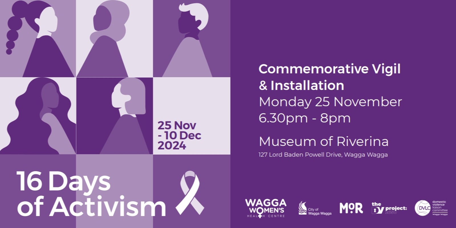 Banner image for 16 Days of Activism : Commemorative Vigil