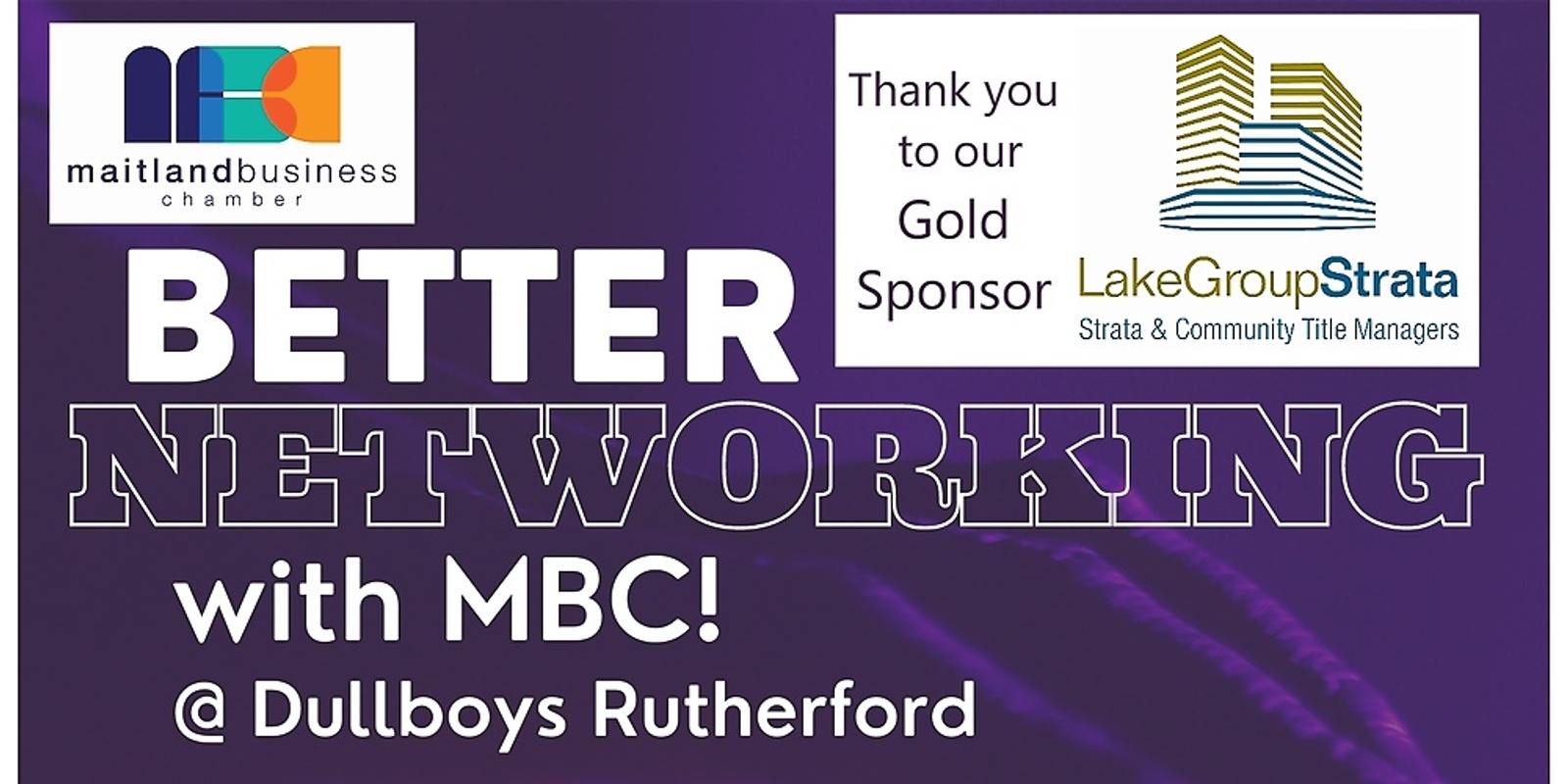Banner image for MBC August Lunch - Better Networking