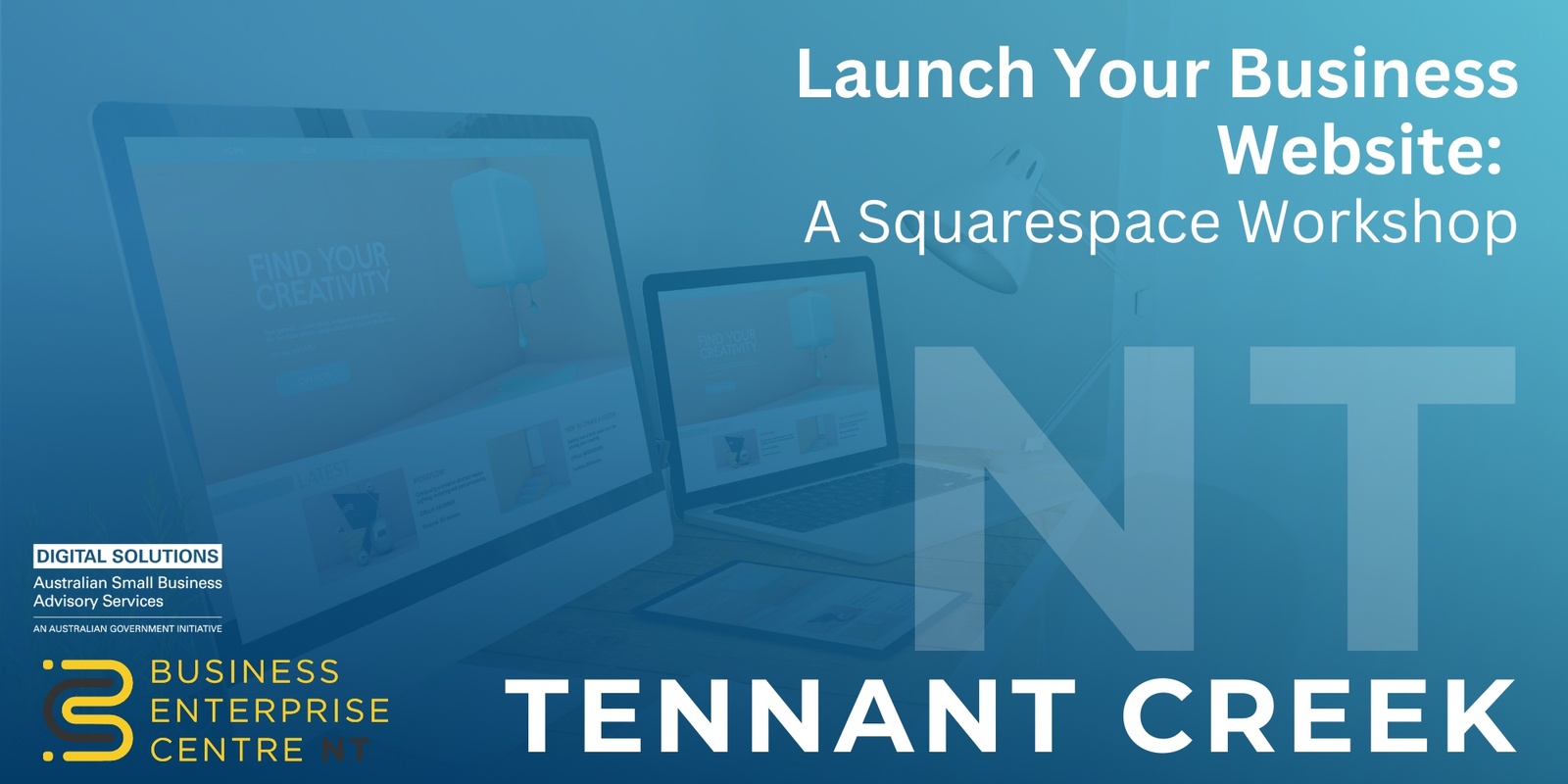 Banner image for Launch Your Business Website: A Hands-On Squarespace Workshop - Tennant Creek