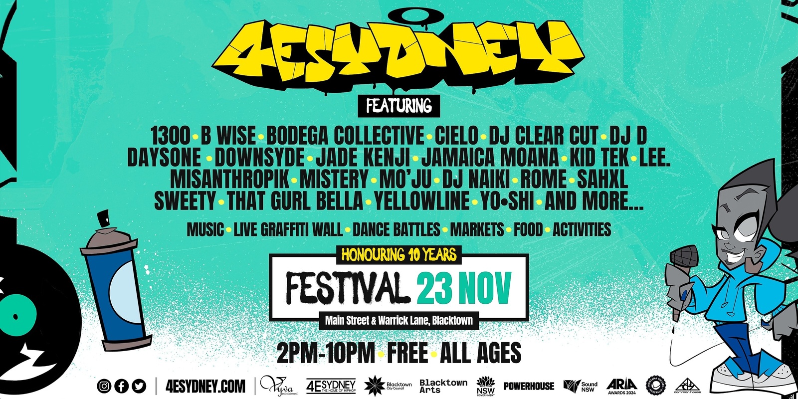 Banner image for 4ESYDNEY HIPHOP FESTIVAL