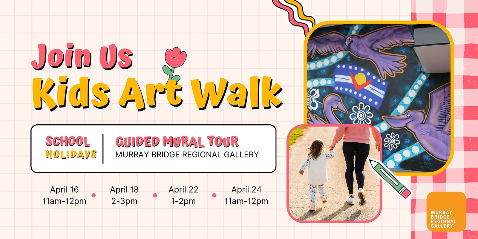 Banner image for SCHOOL HOLIDAYS ACTIVITY: Kids Guided Art Walk