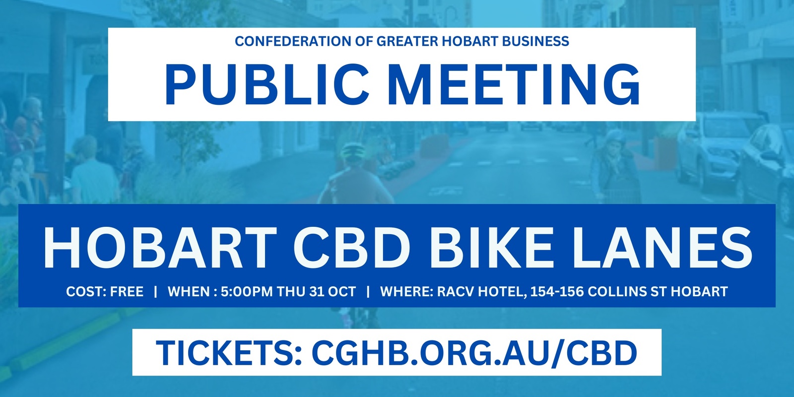 Banner image for Hobart CBD Bike Lanes: Public Meeting