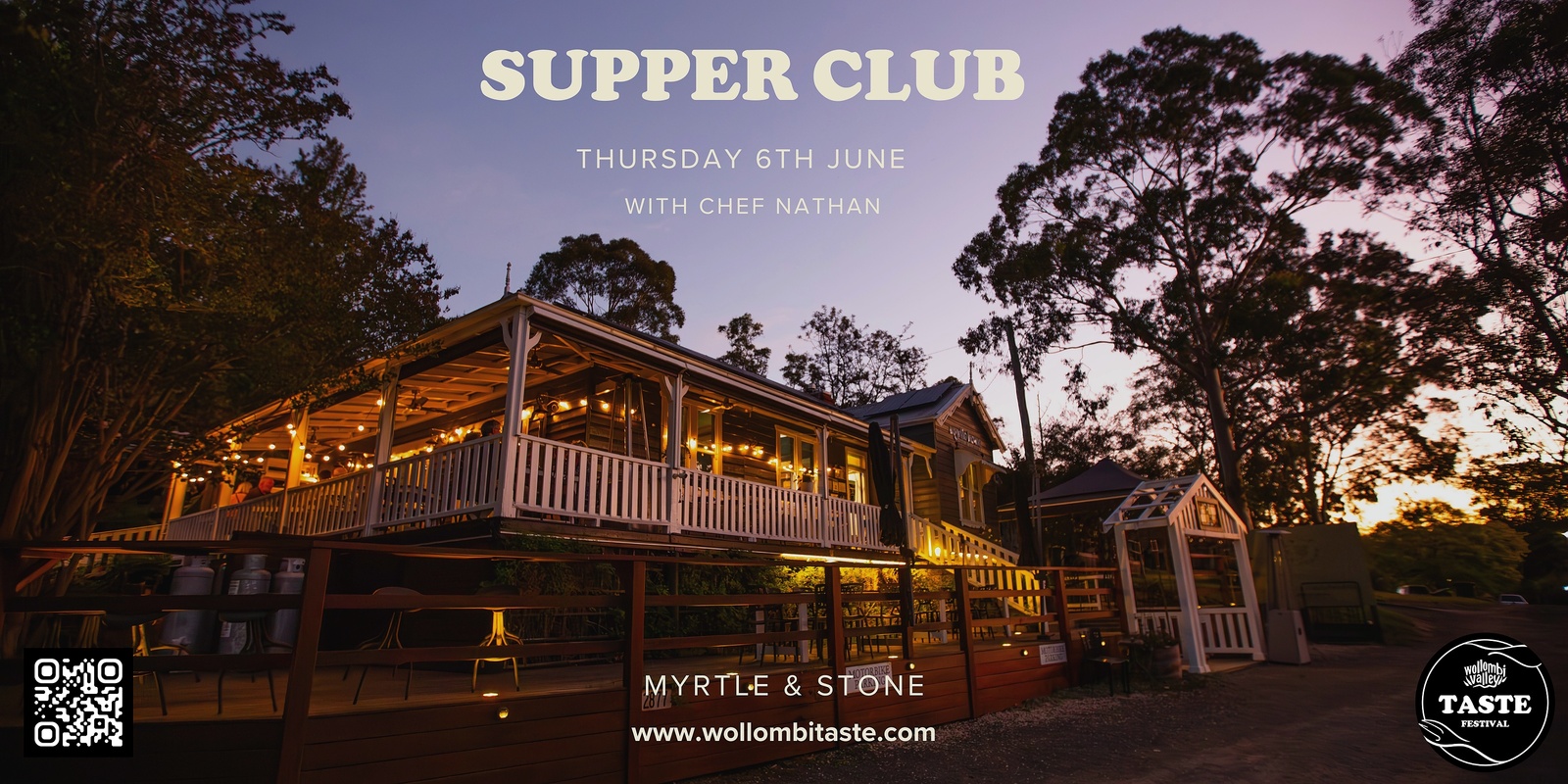 Banner image for Wollombi Taste Festival x Myrtle Supper Club