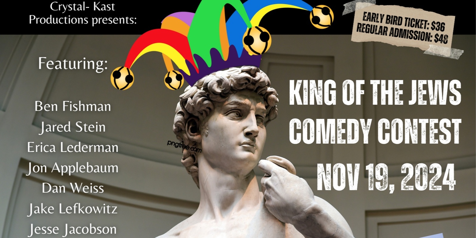 Banner image for King of the Jews Comedy Contest