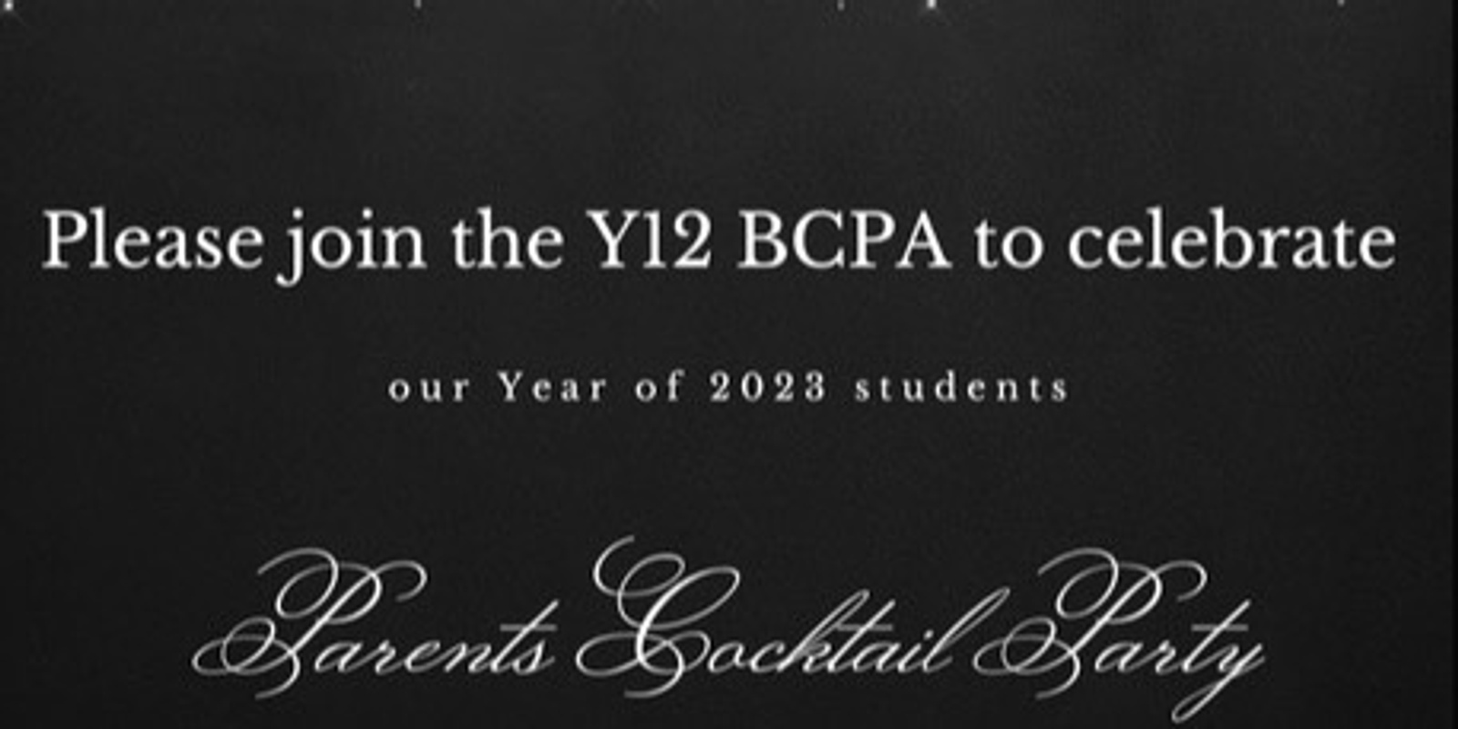Banner image for Barker College Year 12 Parent Cocktail Party