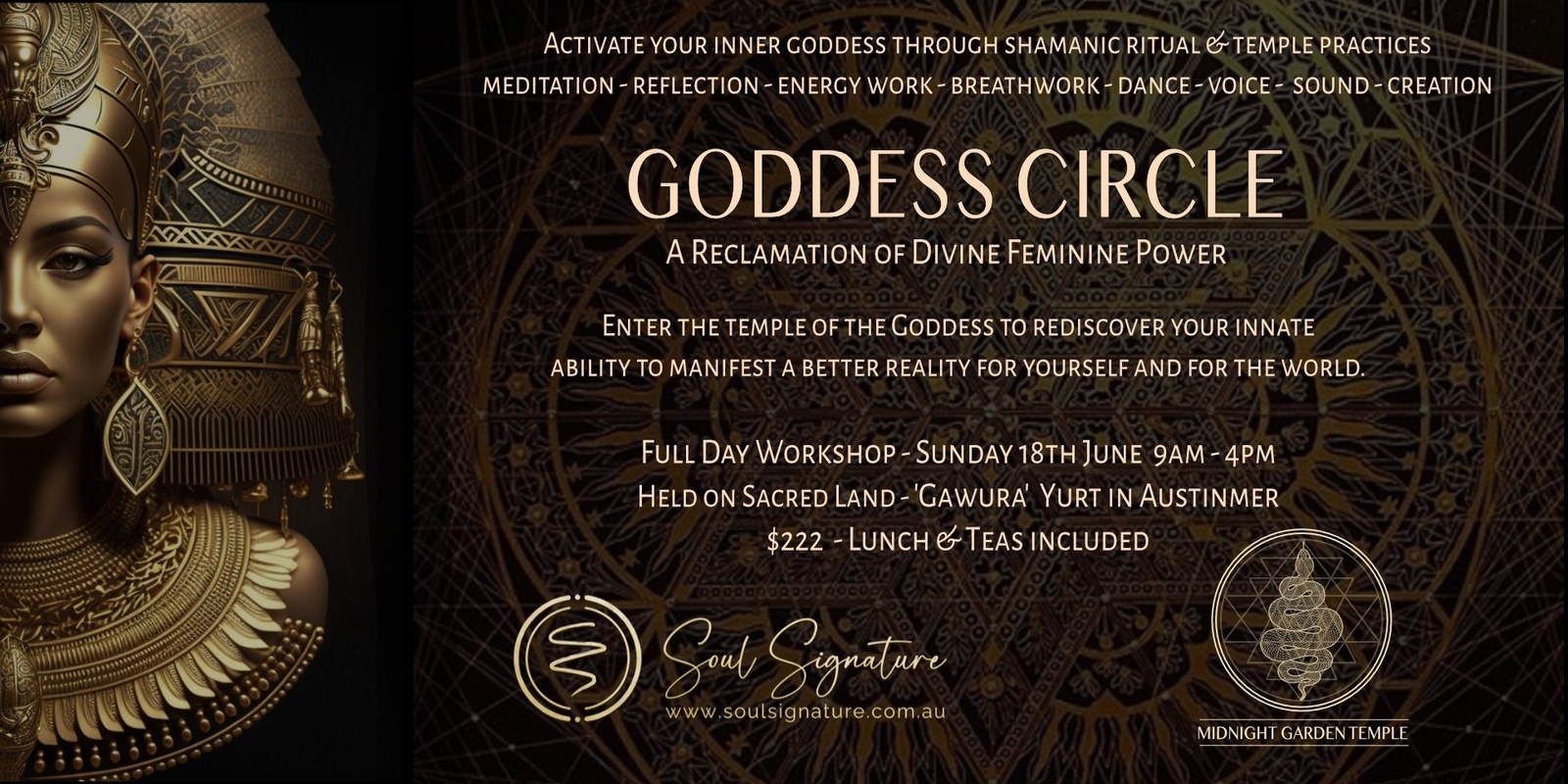 Banner image for Goddess Circle - A Reclamation of Divine Feminine Power (Full Day Workshop)
