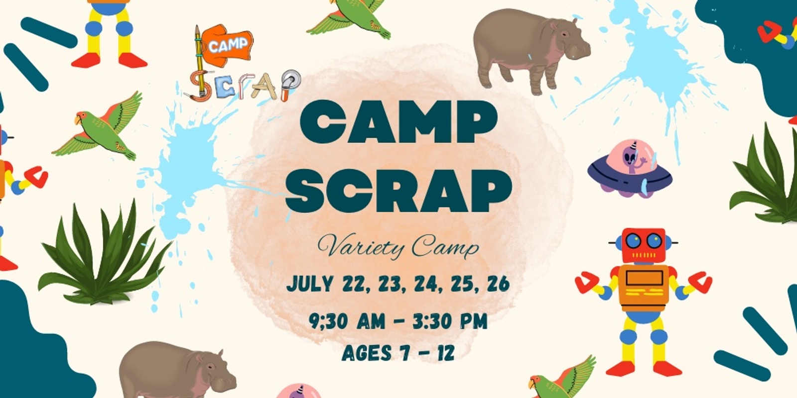 Banner image for Camp Scrap! Variety Camp July 22-26