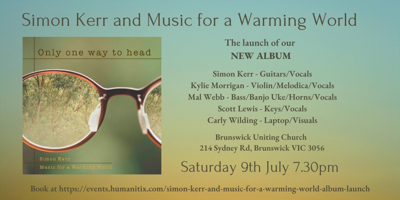Banner image for Simon Kerr and Music for a Warming World Album Launch