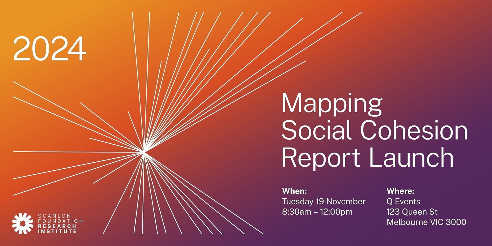 Banner image for Launch of the 2024 Scanlon Mapping Social Cohesion Report 