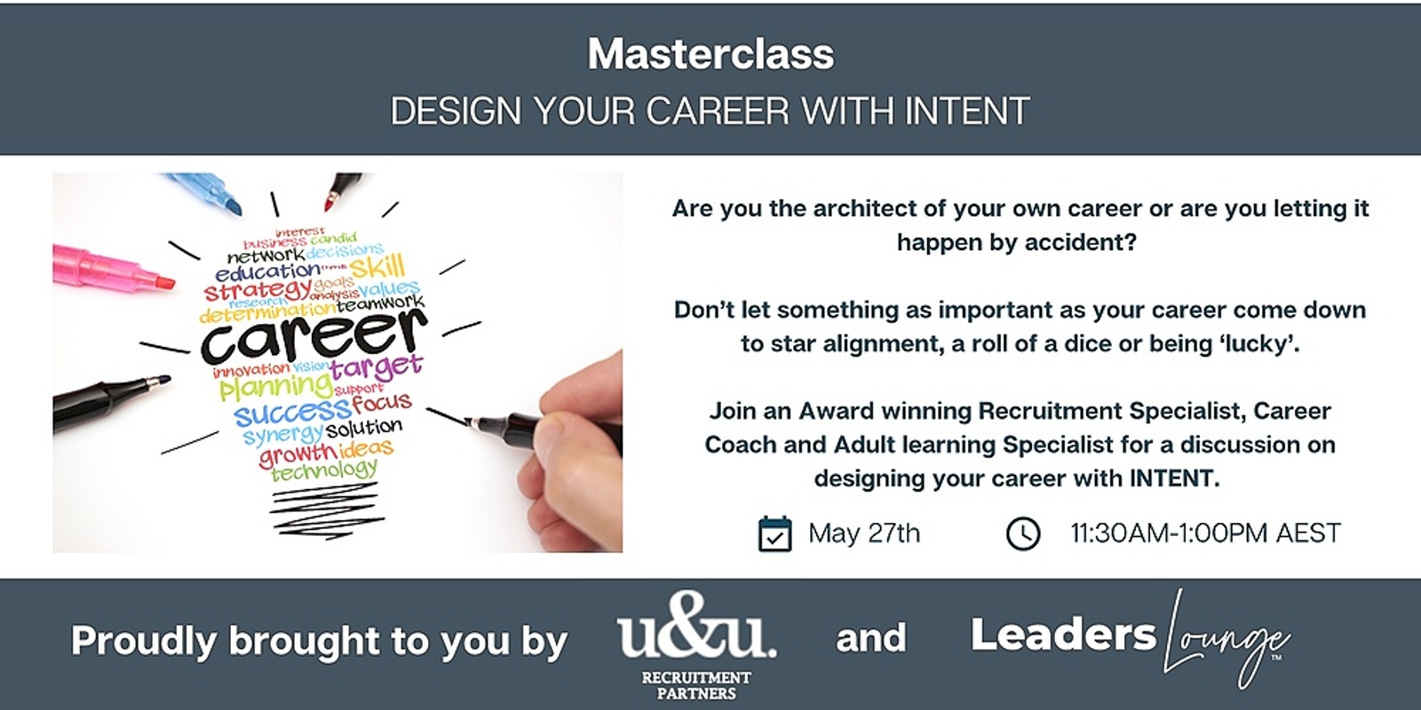 DESIGN YOUR CAREER WITH INTENT