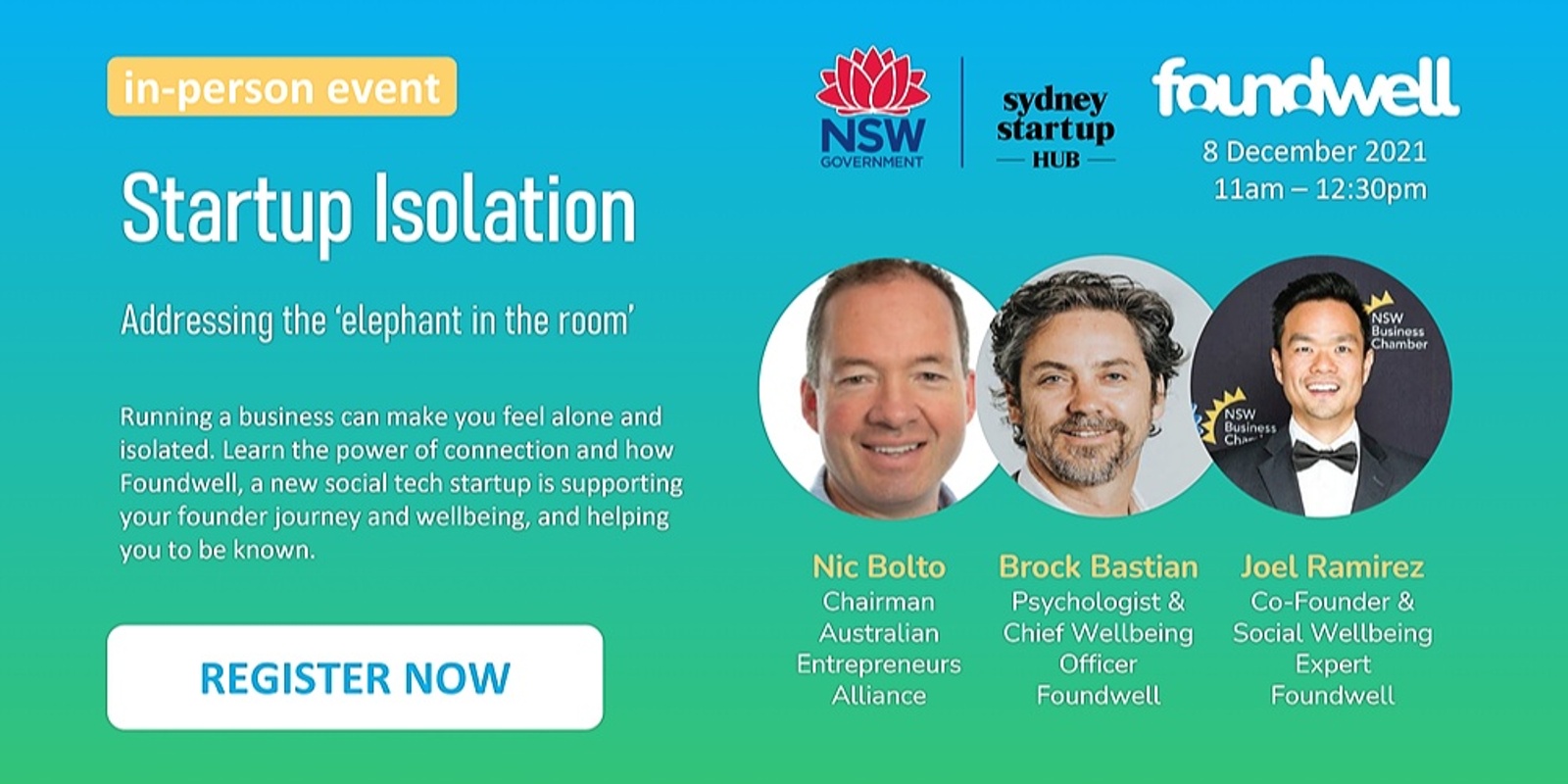 Banner image for Startup Isolation - Addressing the ‘elephant in the room’
