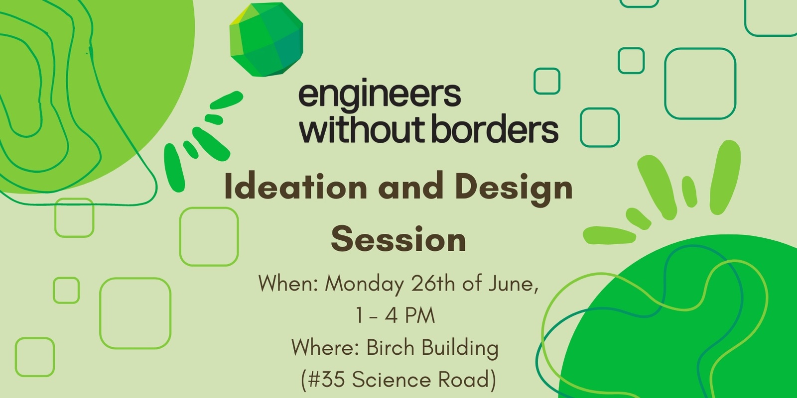 Banner image for EWB ACT Ideation and Design Session 