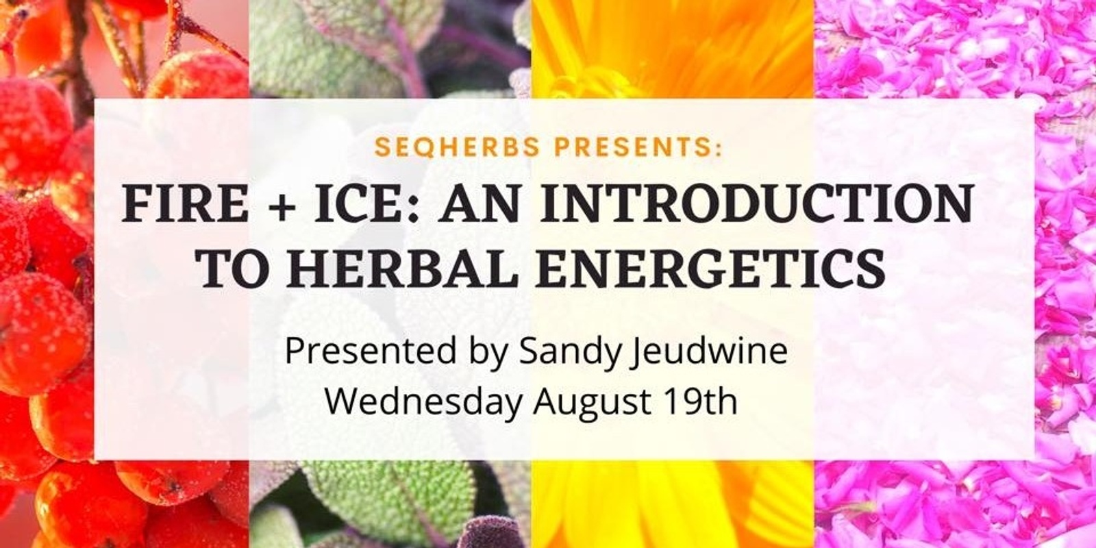 Banner image for Fire + Ice: An Introduction to Herbal Energetics