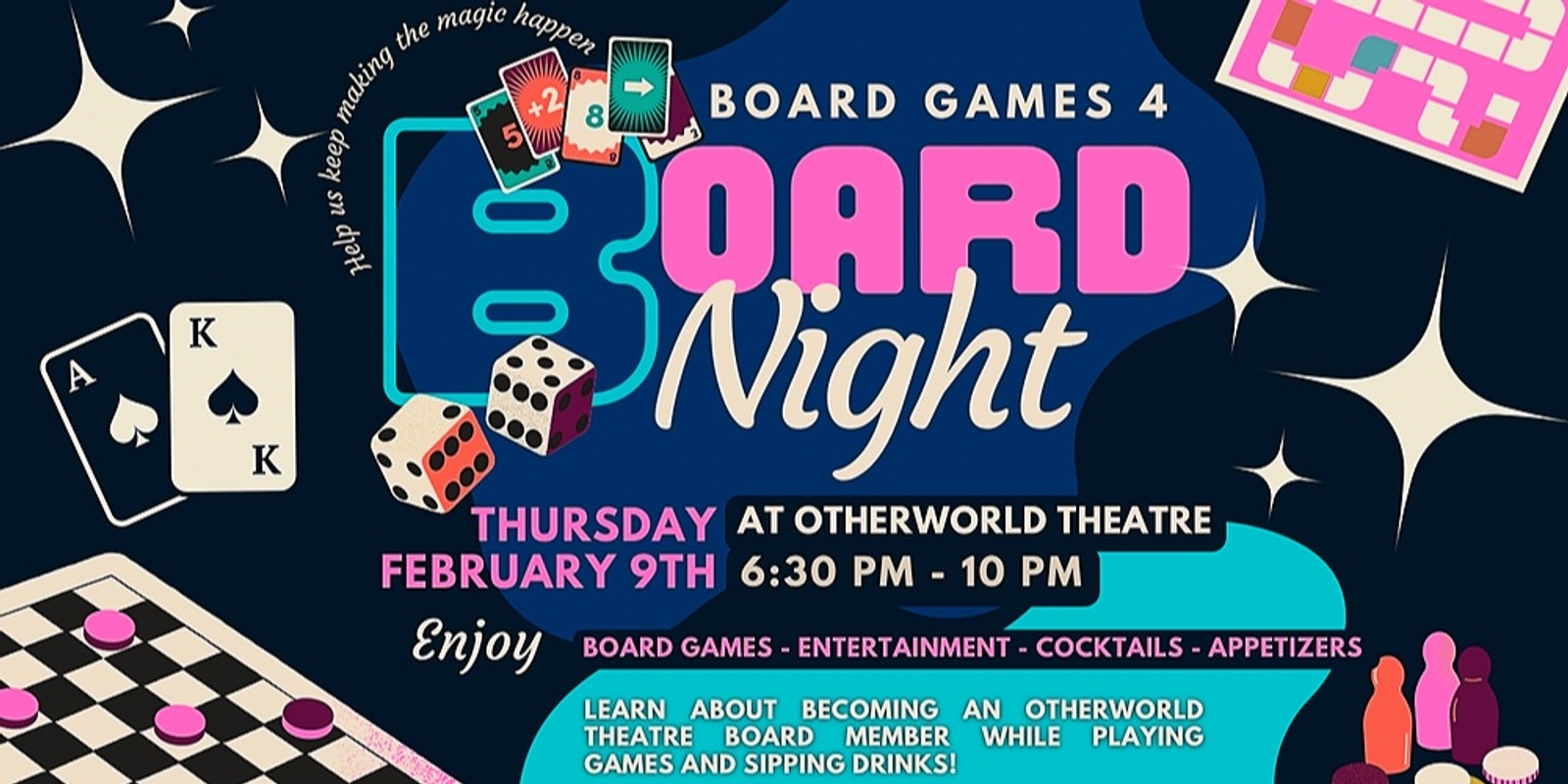 Banner image for Board Night at Otherworld Theatre