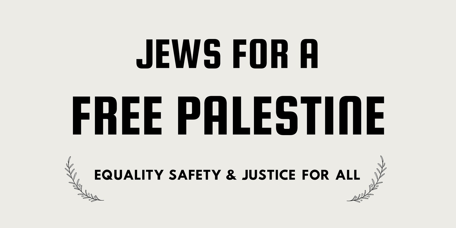 Jewish Voice for Peace-Hawai'i's banner