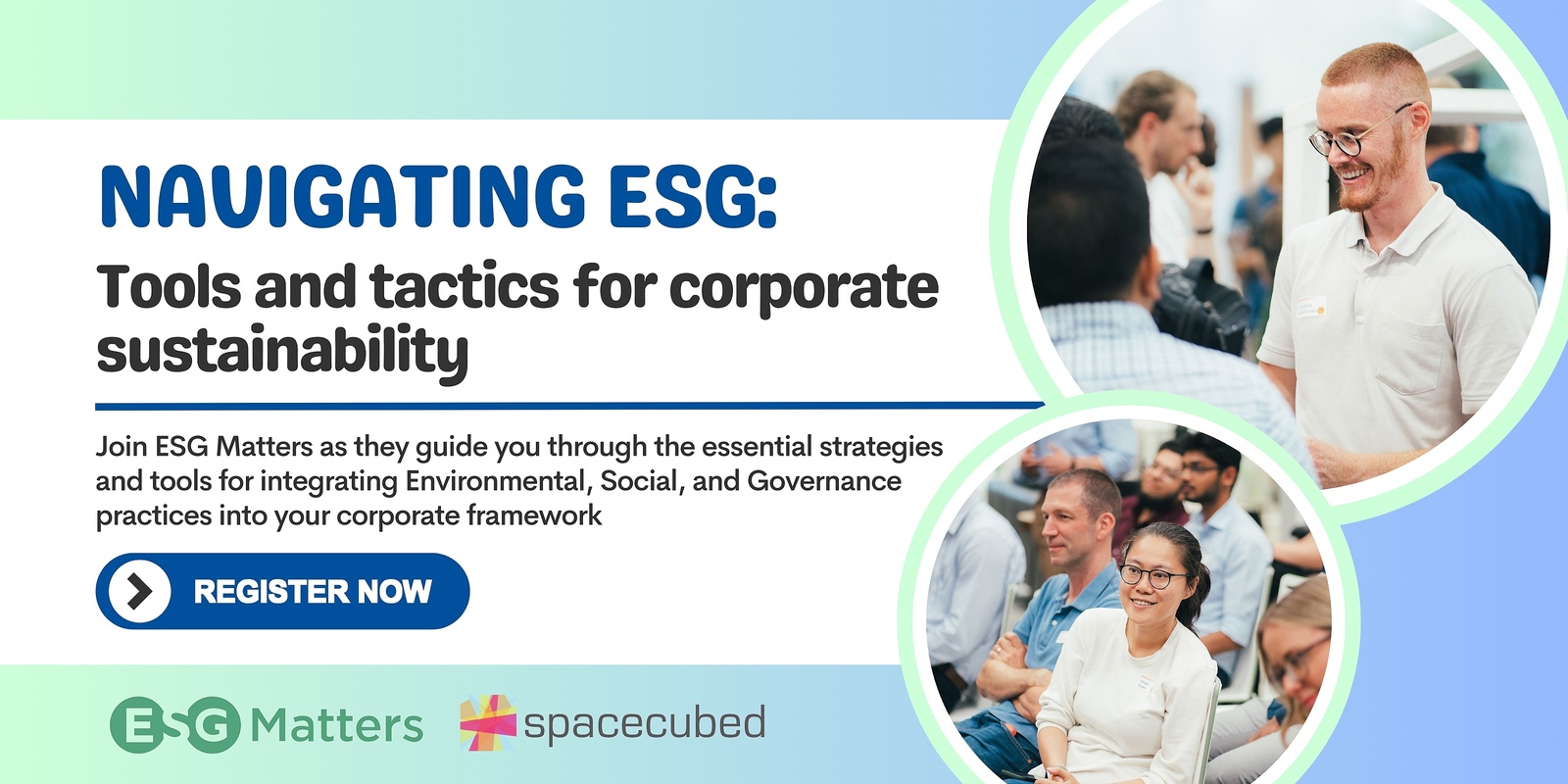Banner image for Navigating ESG: Tools and Tactics for Corporate Sustainability
