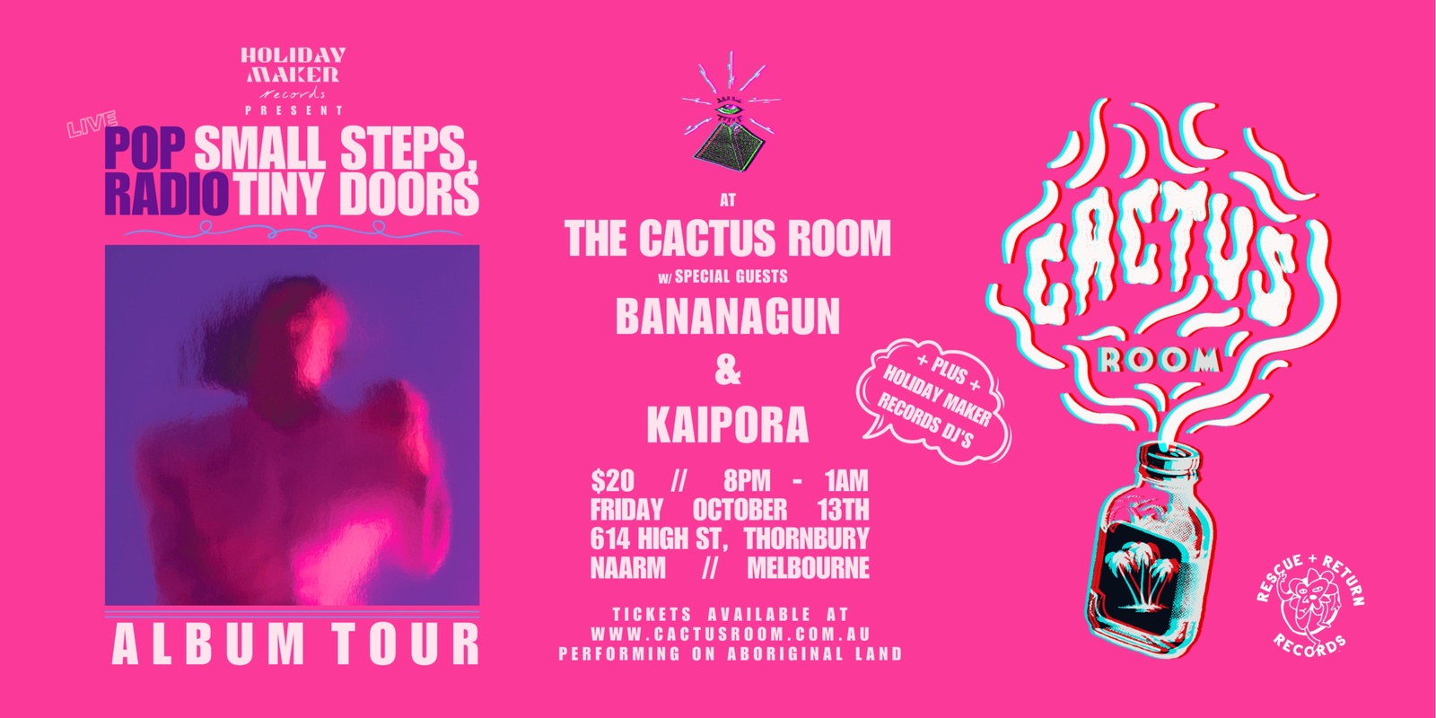 Banner image for Pop Radio 'Small Steps, Tiny Doors' Album Launch Tour w/ Bananagun & Kaipora