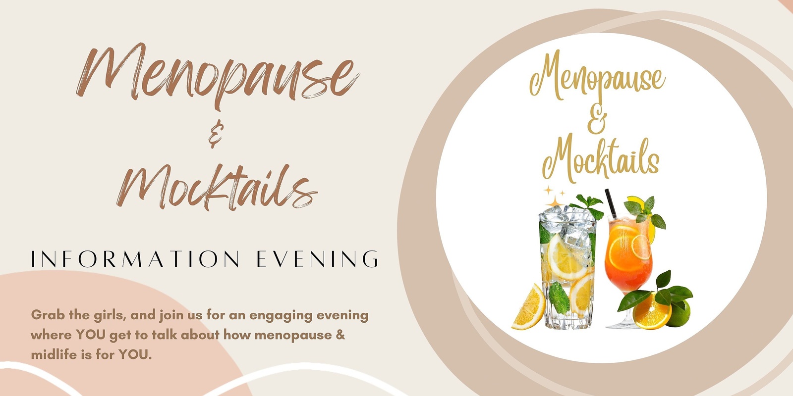 Banner image for Menopause & Mocktails