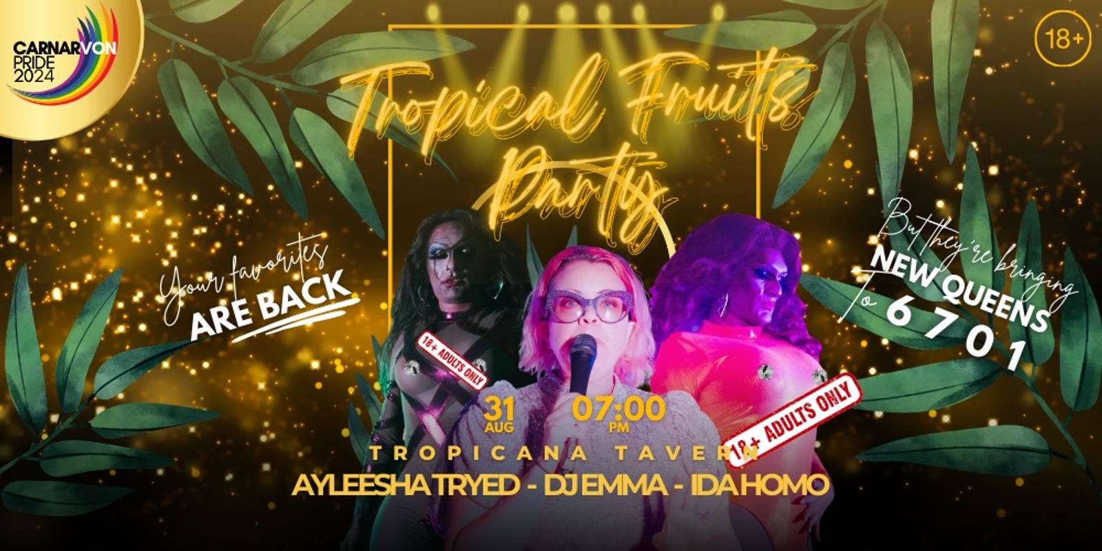 Banner image for Tropical Fruits Party - Carnarvon Pride 2024