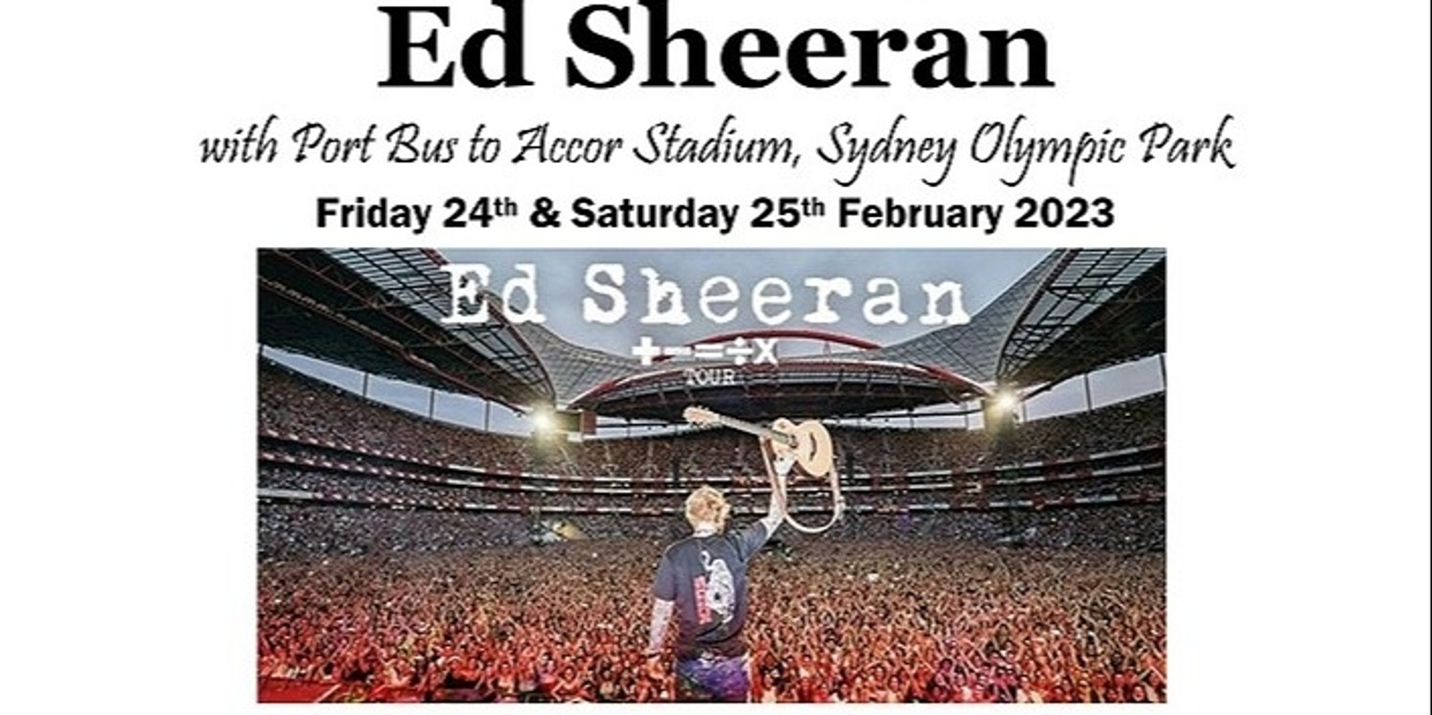 Banner image for Ed Sheeran with Port Bus