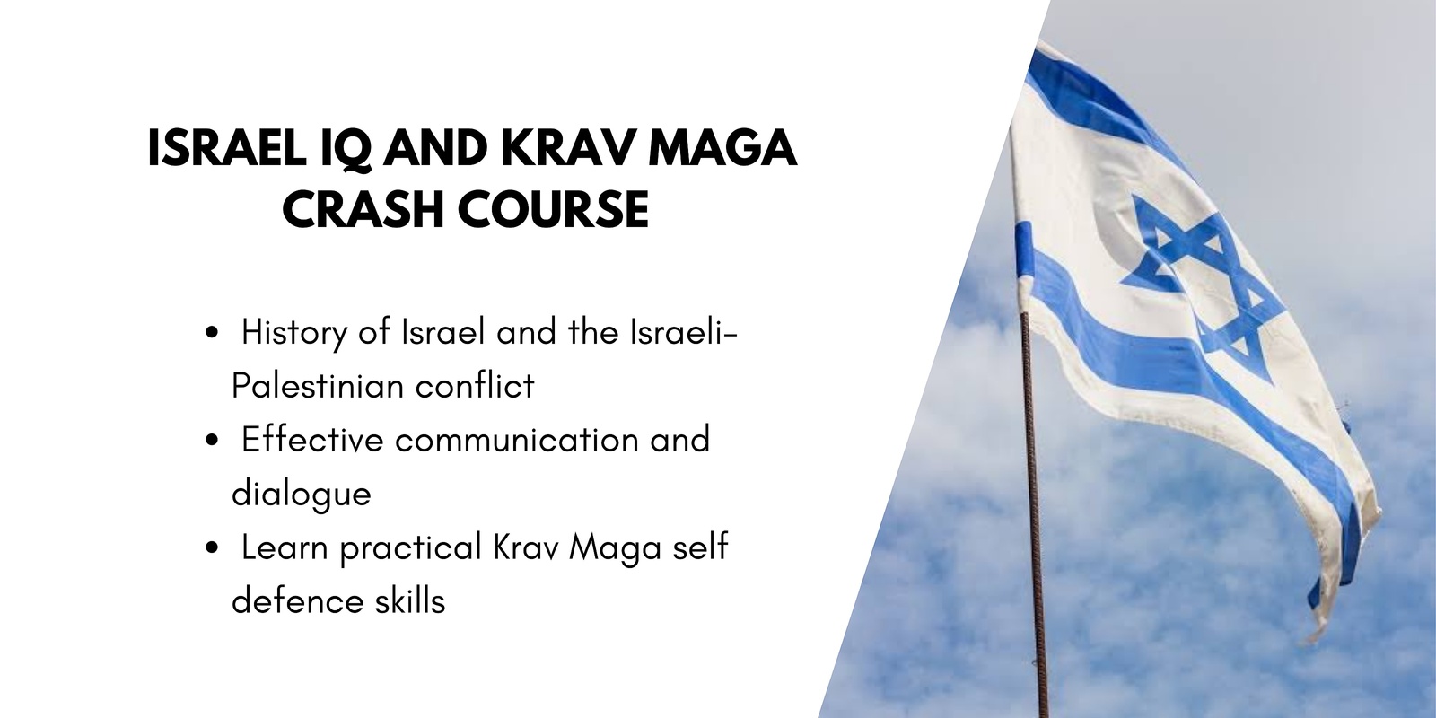 Banner image for Israel IQ and Krav Maga Crash Course 2023