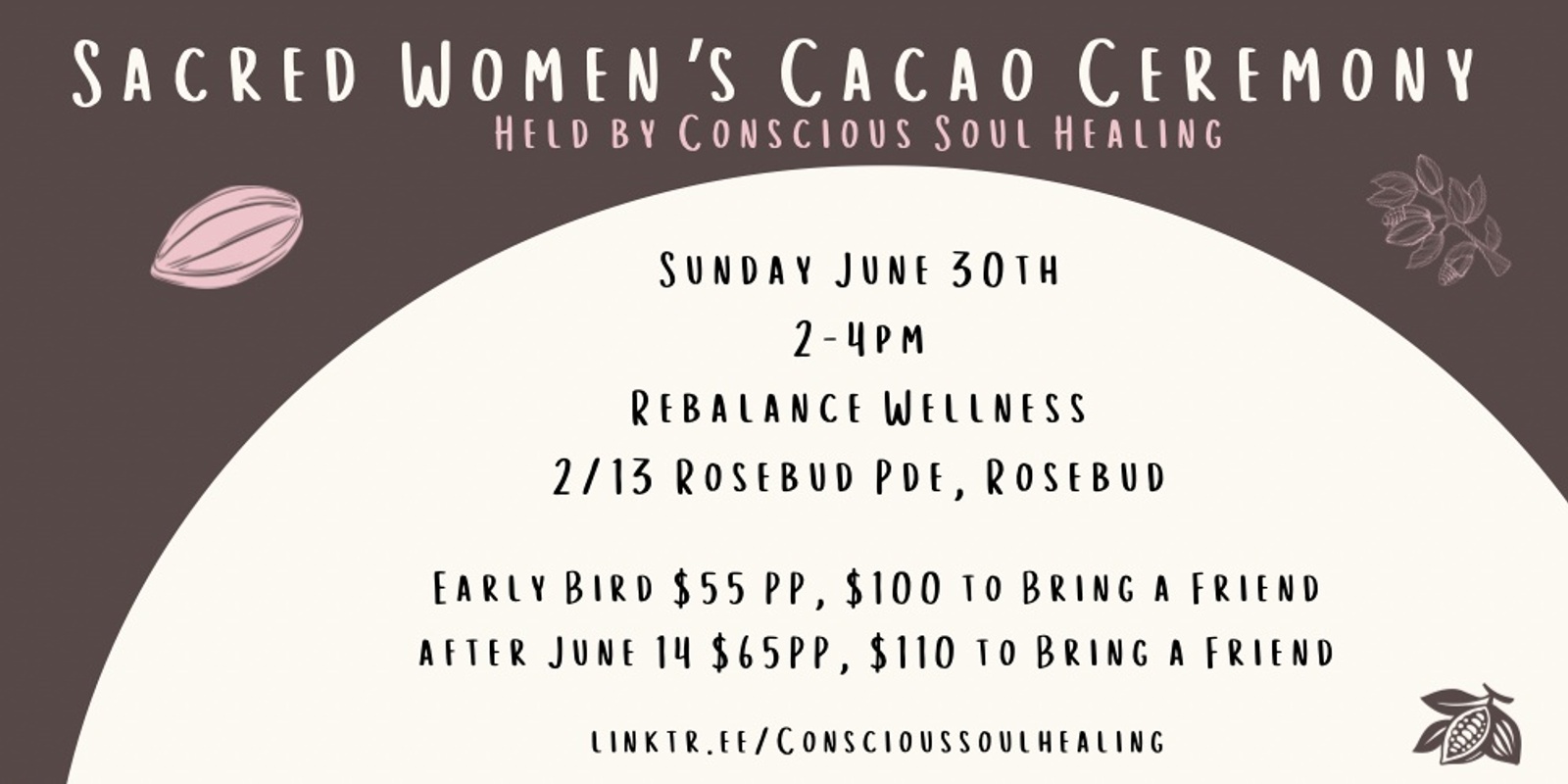 Banner image for Sacred Women’s Cacao Ceremony