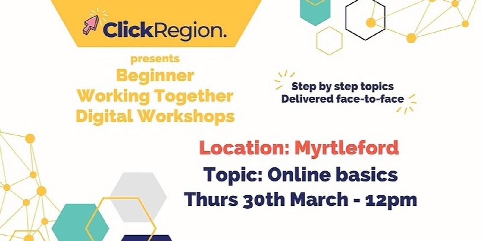 Banner image for Myrtleford Workshop, Online basics - Working Together Program