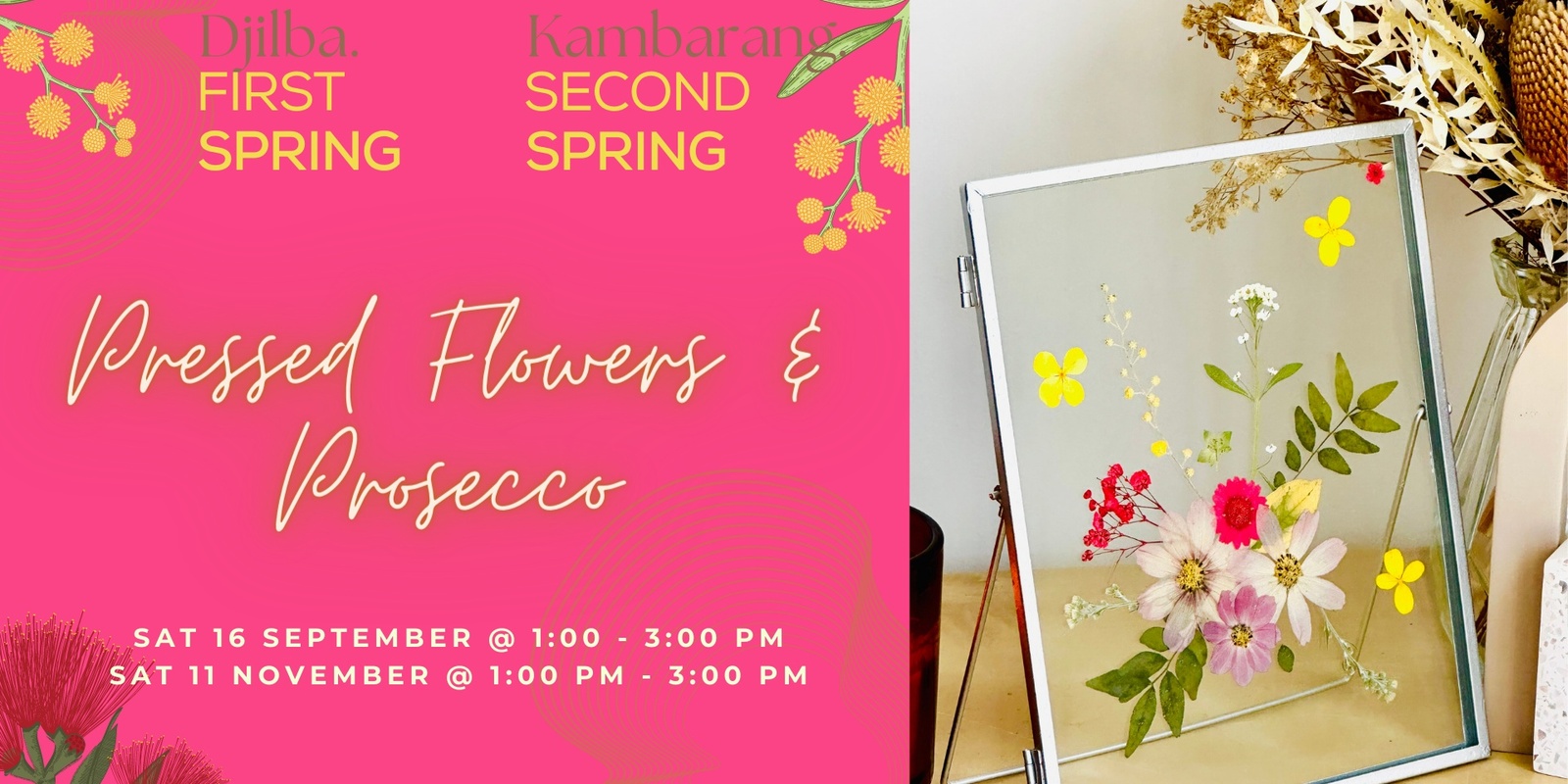 Banner image for PRESSED FLOWERS & PROSECCO